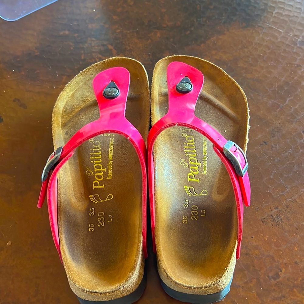 Birkenstock platform papillio sandals pink